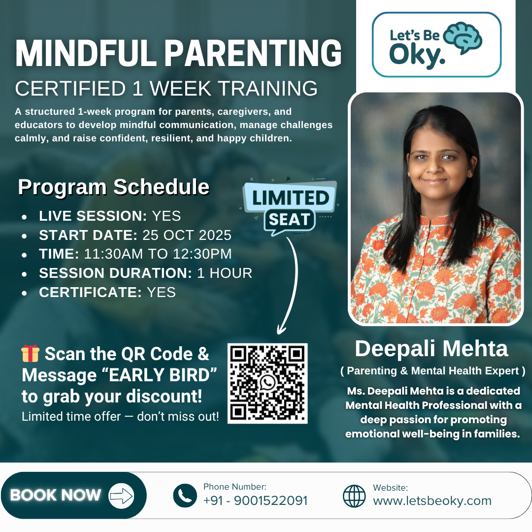 Certified Mindful Parenting Training 1 Week Program