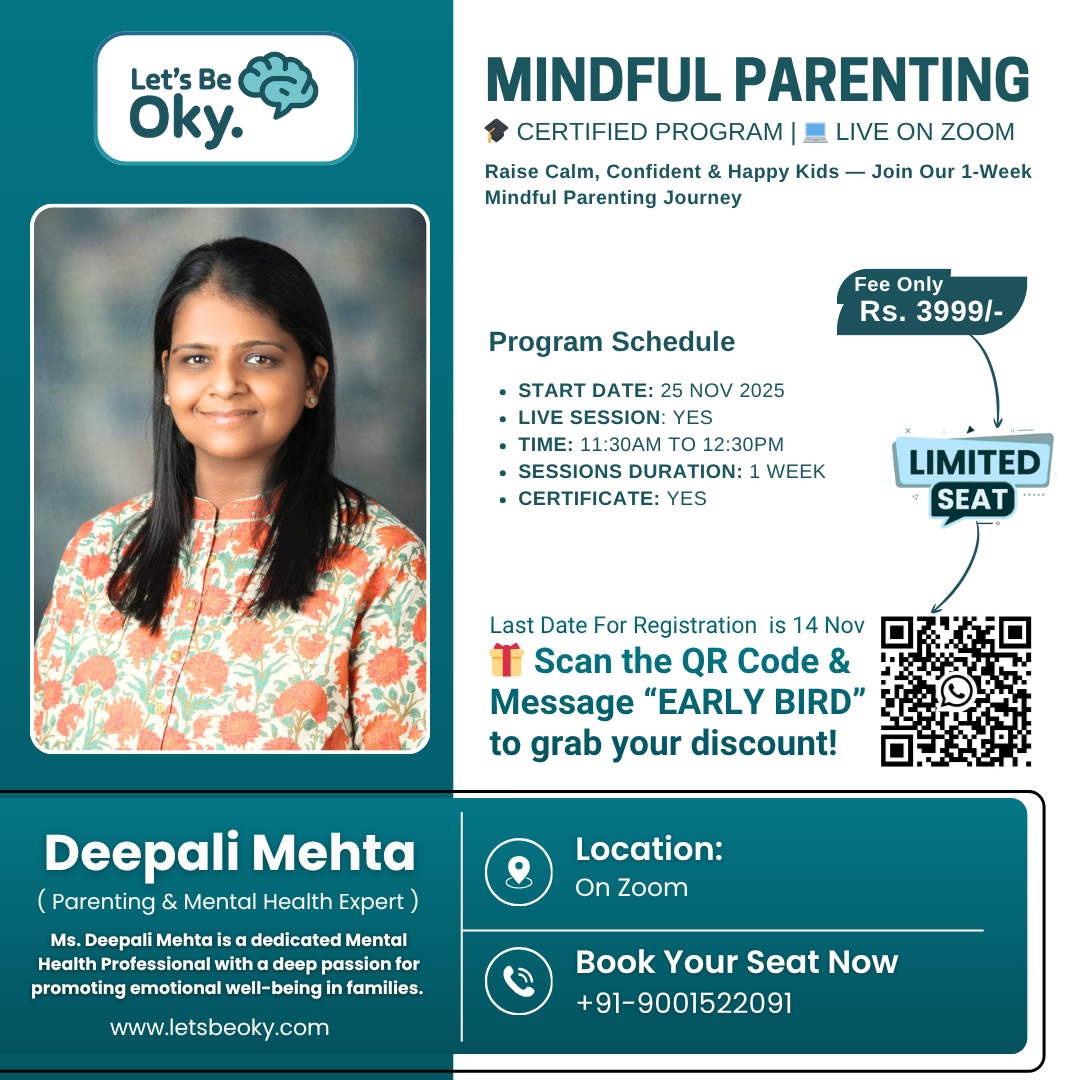 Mindful Parenting Certified Training | 1-Week Online Program by Let’s Be Oky